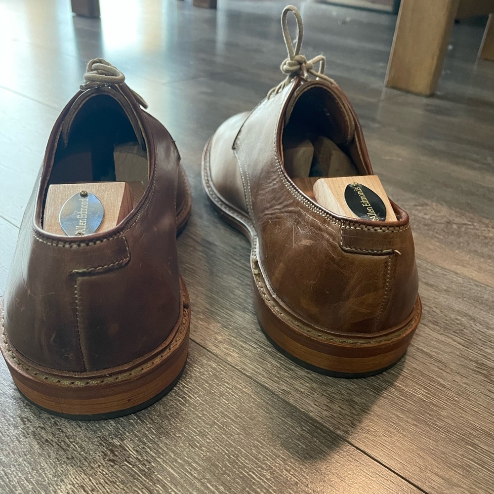 Allen Edmonds Brown Leather Derby Shoes - Picture 7 of 7